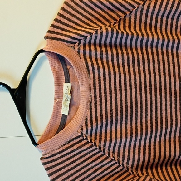 Striped Pink and Black Sweater-BUNDLE ONLY - Picture 3 of 5